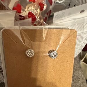 Elegant Sterling Silver Stud Earrings